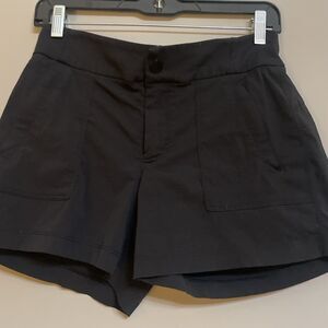 ATHLETA  Trekkie Ripstop Cargo Shorts Hiking Stretch sz 2 Women’s Black